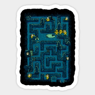 Crystal Lake Maze Sticker